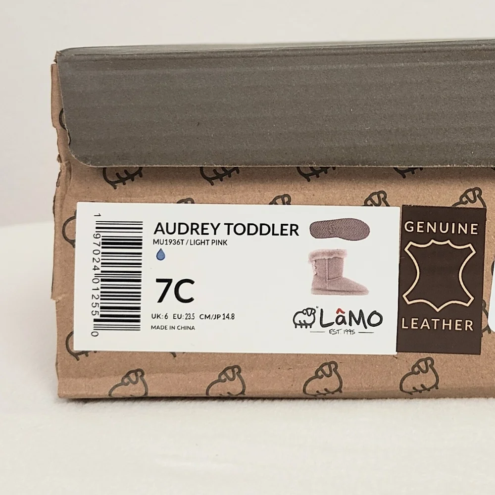 NEW! Lamo Audrey Boots Baby Toddler Girl's 7C Suede Leather Winter Booties Pink